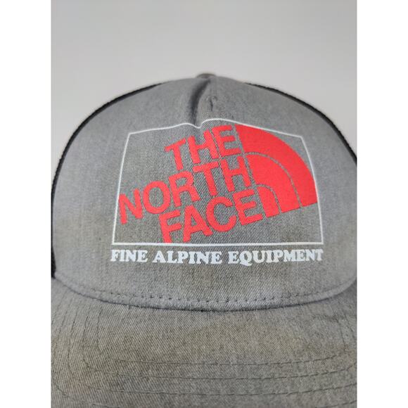 The North Face Alpine Equipment Snapback Mesh Back Hat FlexFit 110 OSFA Gray - Picture 3 of 11